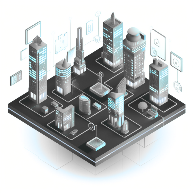 This image contains a graphic representation of the company's vision. Which is to build a business integration platform on the bitcoin infrastructure. A Bitcoin layer 2 solution. Simplifying entrepreneurship and business management.